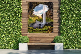 tuinposter doorkijk tuinpad